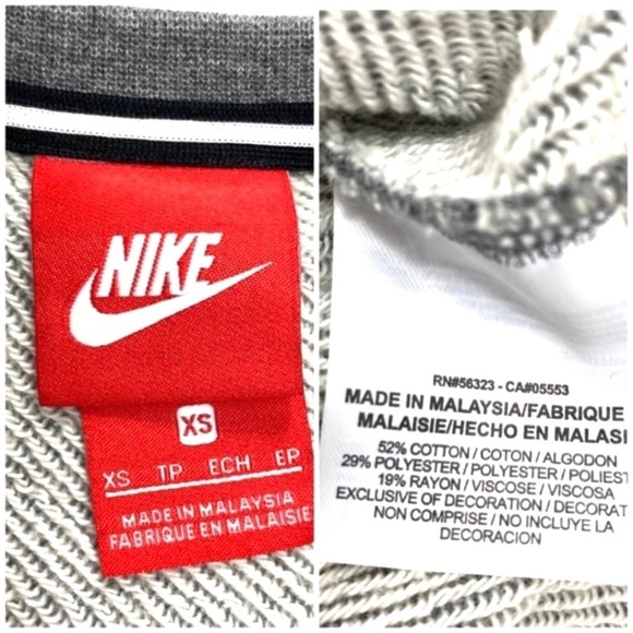 Nike Short-Sleeves Pullover Sweatshirt Lounge Dress in light Gray - Picture 5 of 10